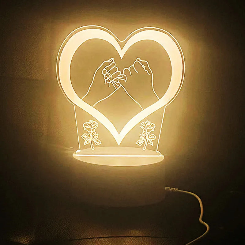 Luminária Criativa LED com Quadro de Mensagens