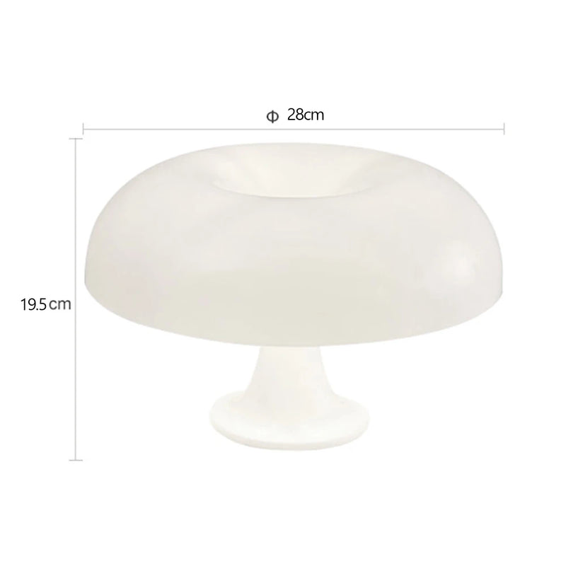 Luminária Cogumelo Estilo Bauhaus - 3 cores de luz