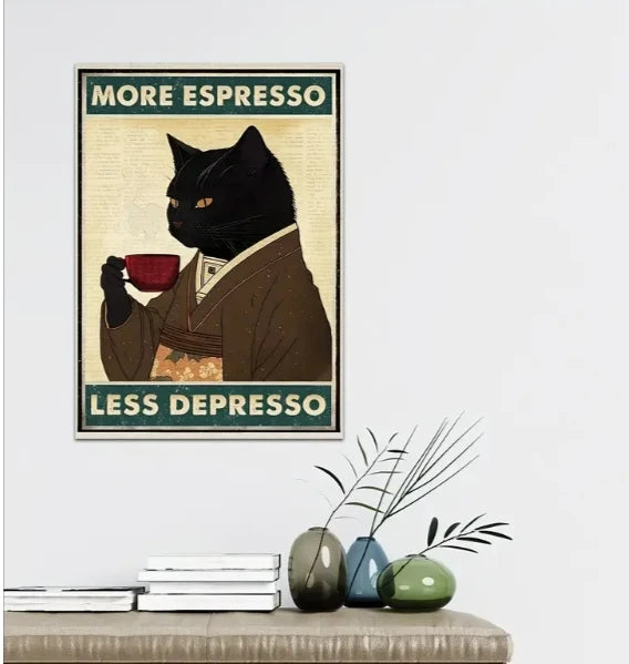 Poster Gato no Banheiro