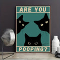 Poster Gato no Banheiro