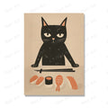 Poster Gatos & Sushi
