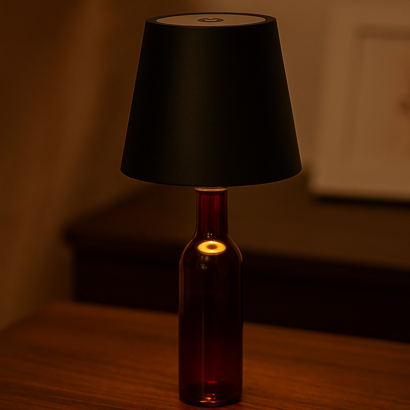 Luminária para Garrafa de Vinho