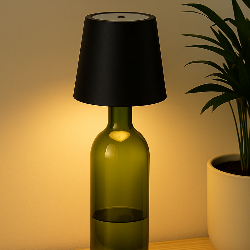 Luminária para Garrafa de Vinho
