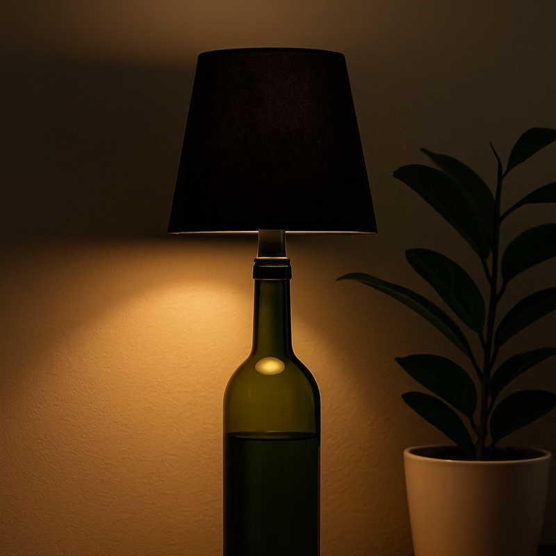 Luminária para Garrafa de Vinho