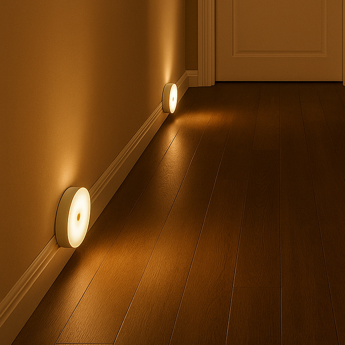 Luminária LED com Sensor de Movimento